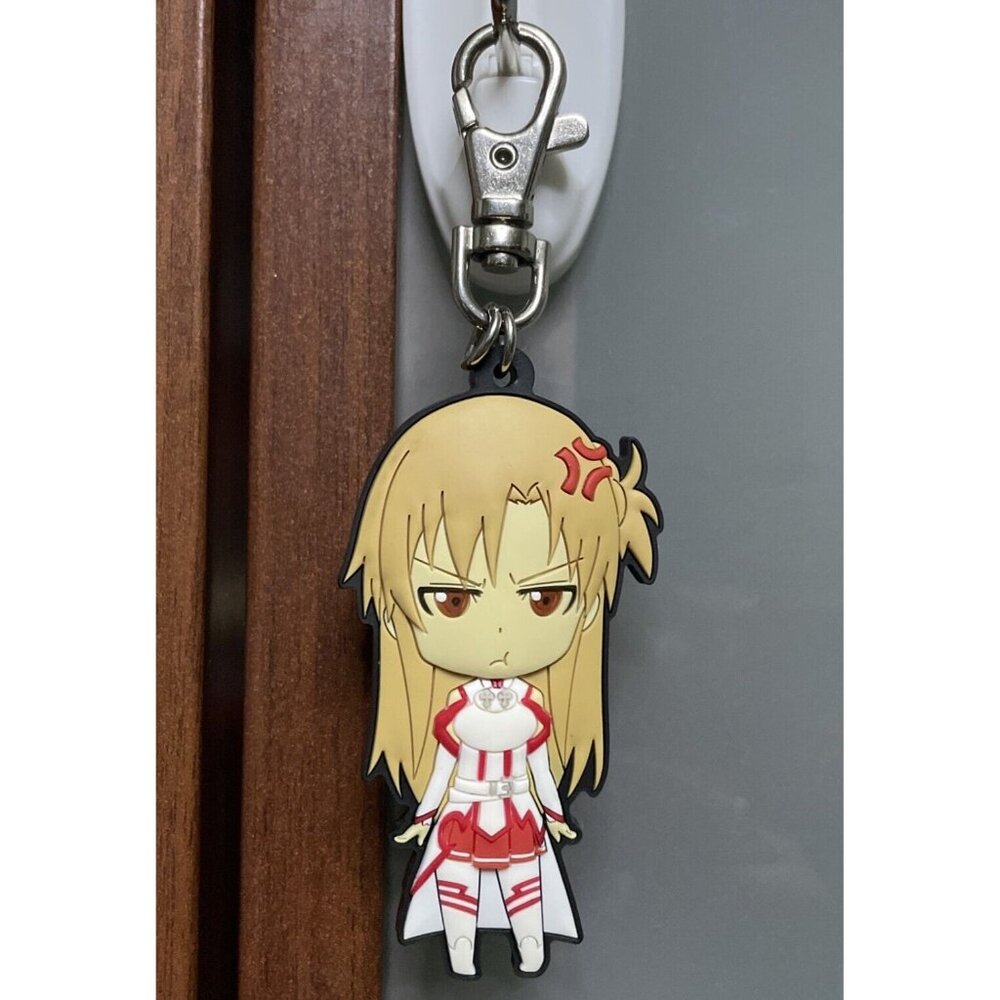 Sword Art Online Asuna Angry Keychain Anime Manga Japanese